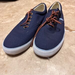 Men’s Polo Ralph Lauren Forestmont II 
casual tie up canvas sneakers shoe.